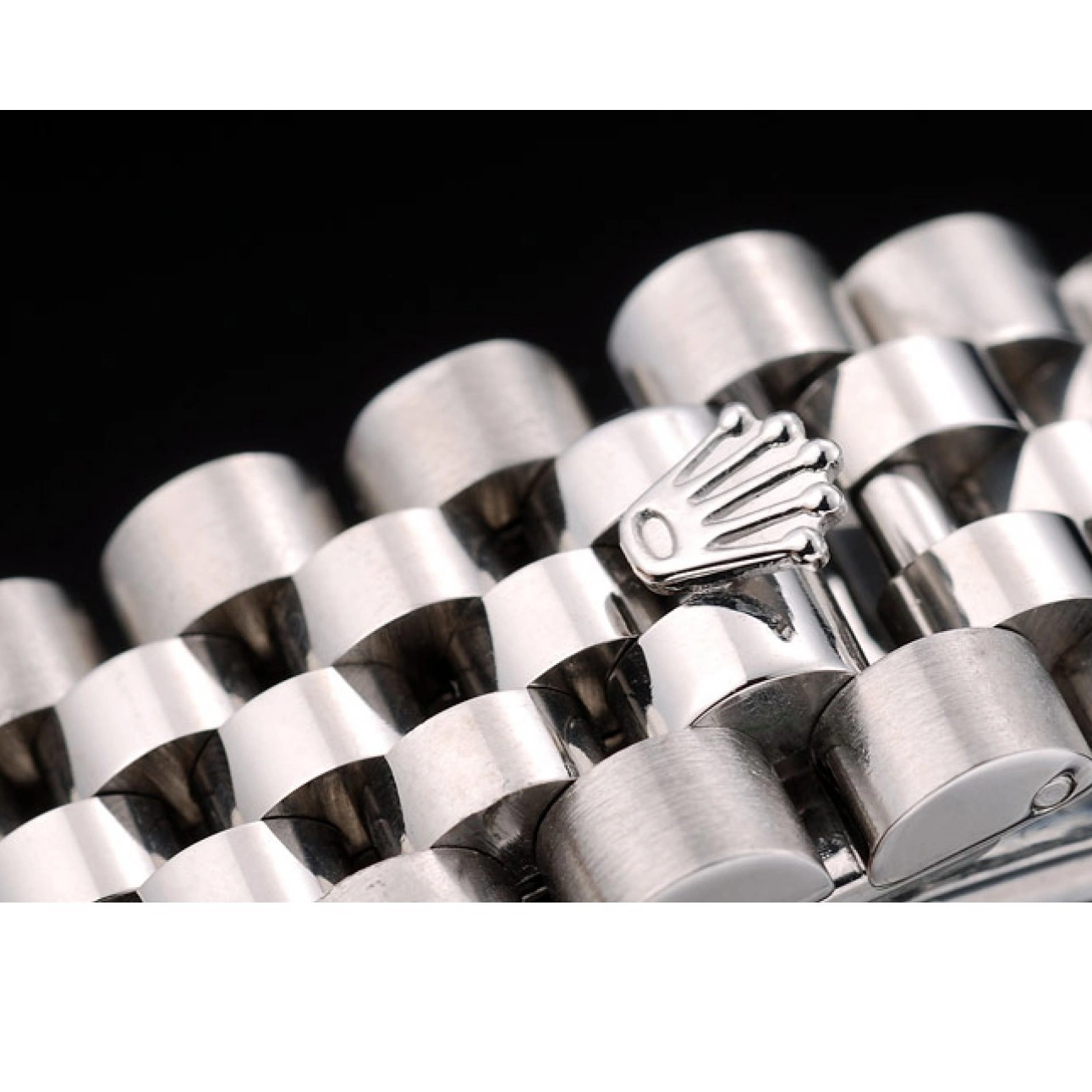 Aaa replica Rolex Dial Silver DateJust Swiss Bezel Steel Ribbed Flower 42001 Stainless 0803